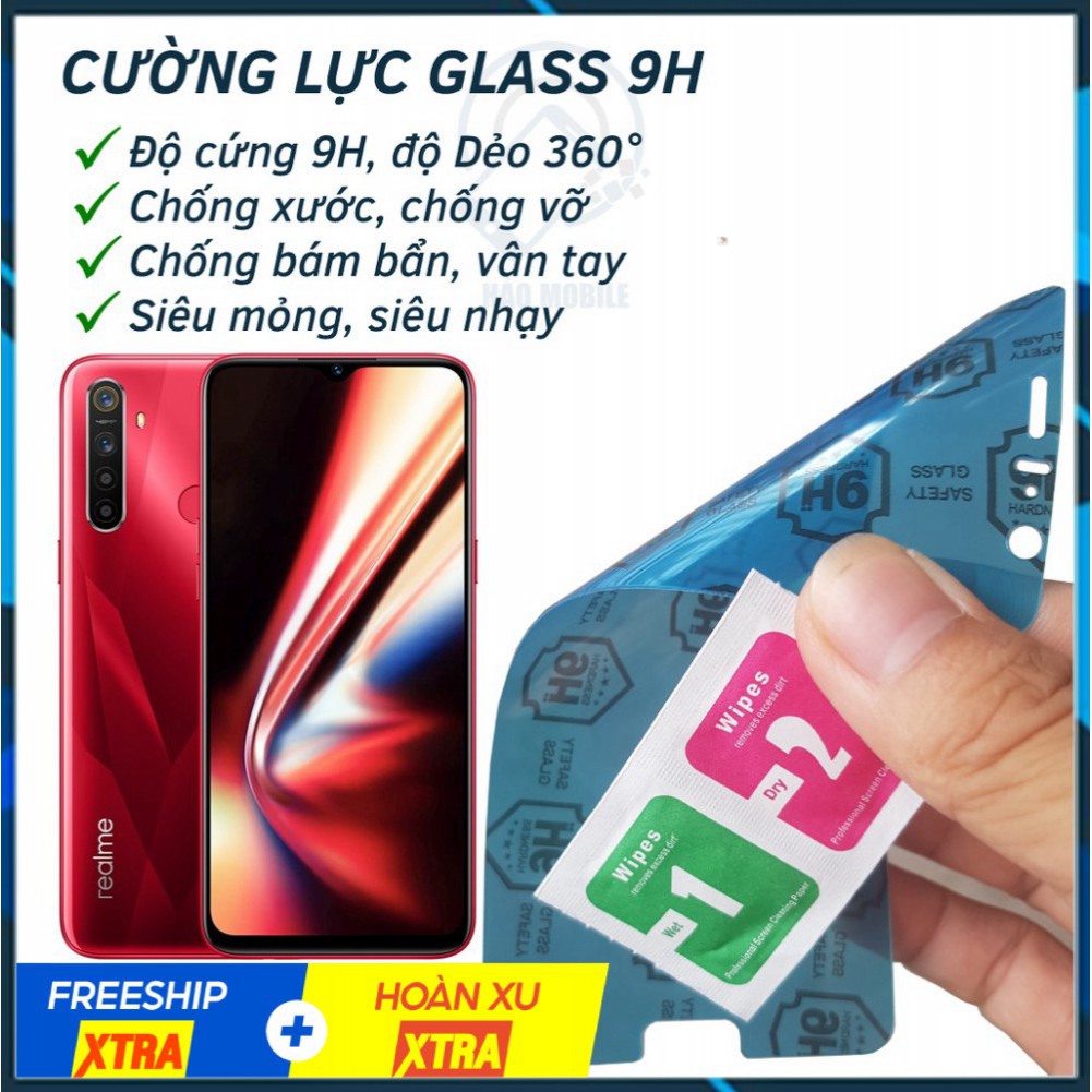 Dán cường lực dẻo nano Realme 5S, 5 Pro