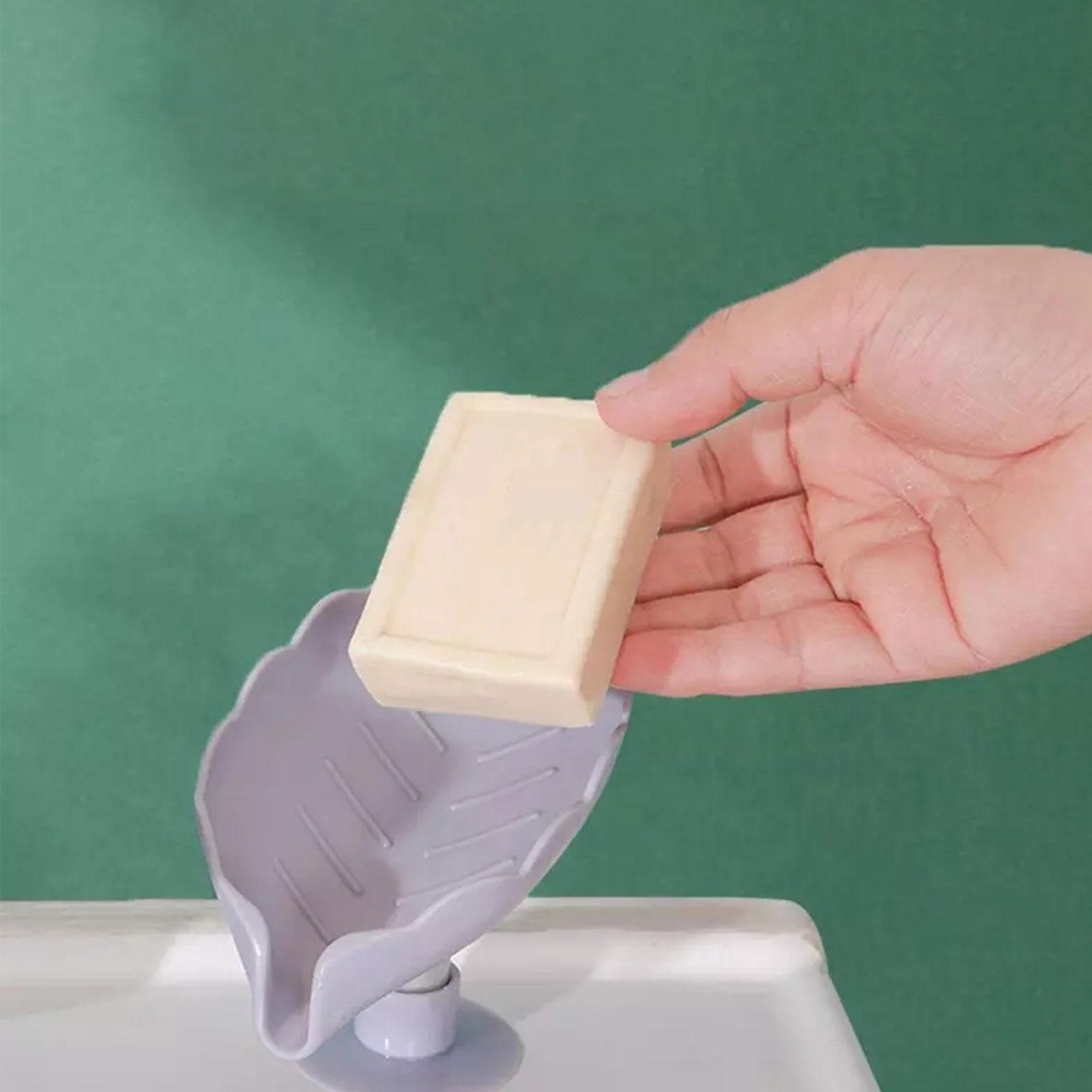 Khay Đựng Xà Phòng Hình Chiếc Lá Dễ Thương O2D9
