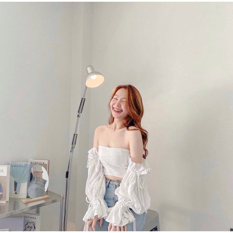 Áo Bèo 2 Dây Đũi Croptop Cúp Ngực, Áo Croptop Nữ Hàn Quốc