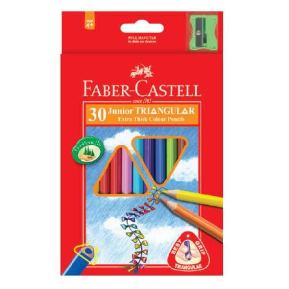 ❣️SALE GIÁ VỐN❣️- Bút Chì Màu Junior Triangular 10/20/30 Màu dài + Chuốt - Chính hãng Faber-Castell