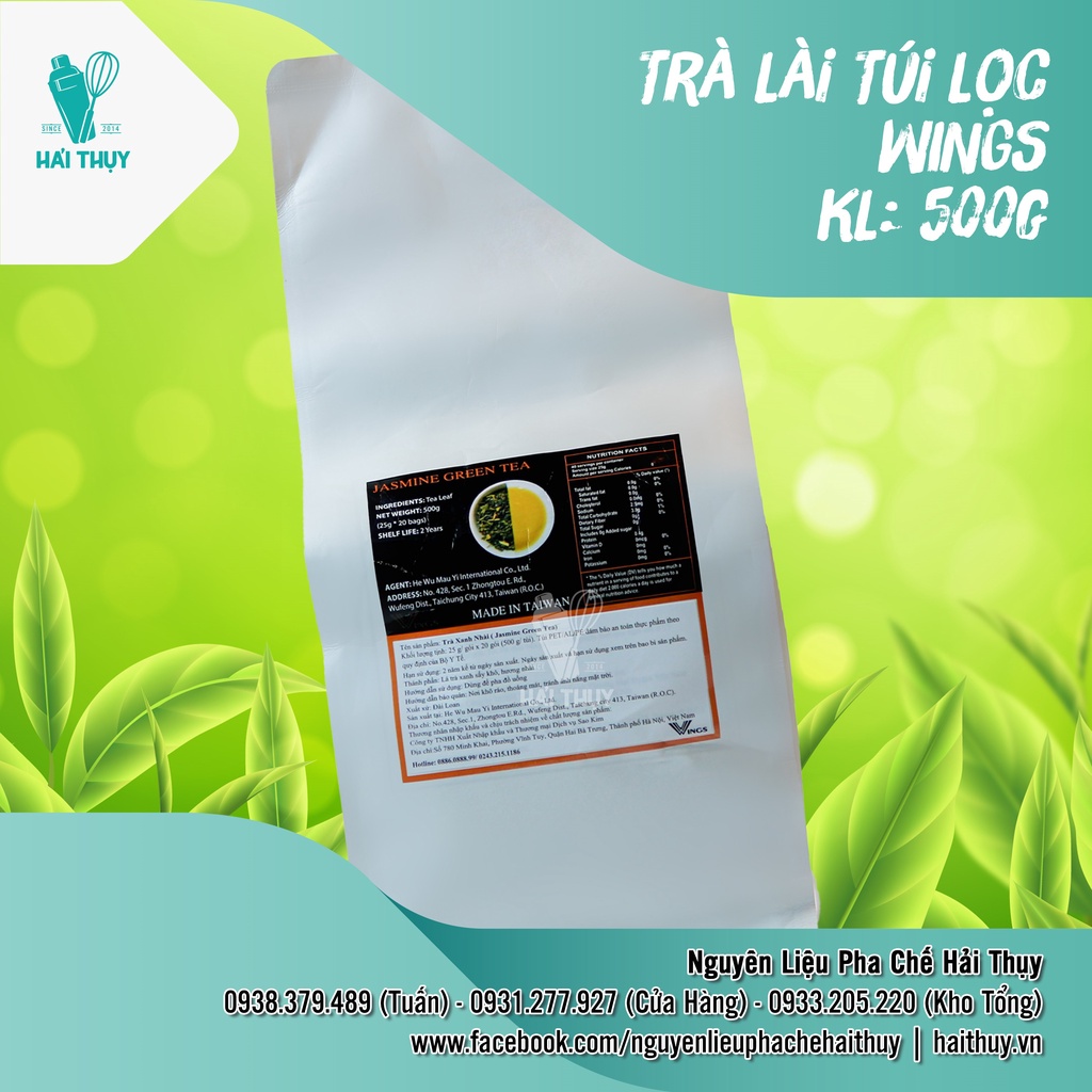 Trà Lài Túi Lọc Wings gói 500g