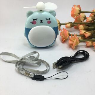 Quạt đèn sạc pin mini USB totoro