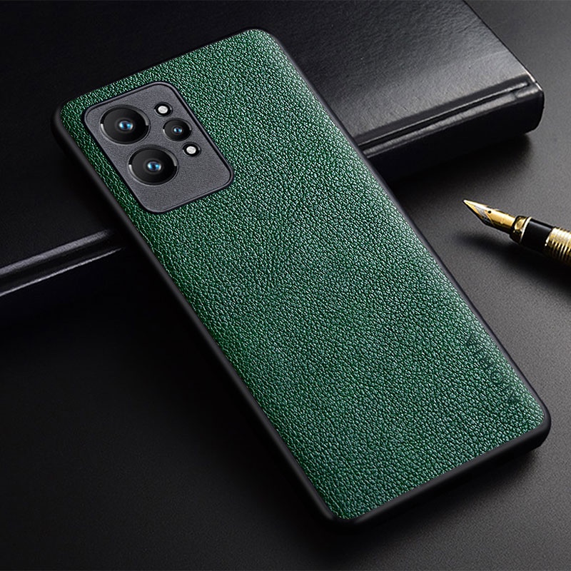 Ốp Điện Thoại Da pu Màu Trơn Cho realme gt2 pro gt 2 2