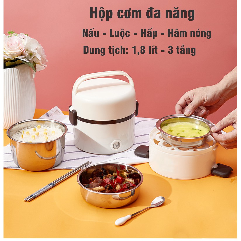 Hộp Cơm Điện Văn Phòng - Hộp Cơm Cắm Điện Giữ Nhiệt Công Suất 250W - BH 6 Tháng | BigBuy360 - bigbuy360.vn
