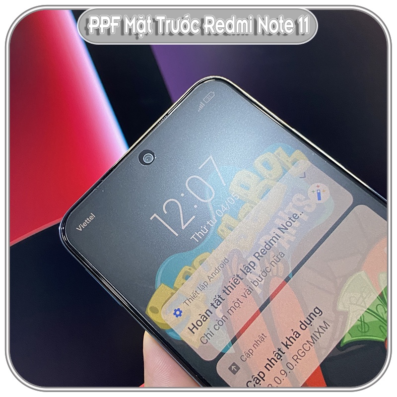 Miếng Dán PPF Mặt Trước Cho Xiaomi Redmi Note 11 - 11S - 11 Pro 4G 5G - 11 Pro Plus, Trong Suốt - Nhám - Nhìn Trộm