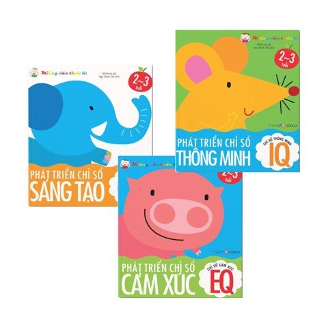 Sách - Bộ Miếng Dán Thần Kỳ - Phát Triển Chỉ Số IQ - CQ - EQ Cho Trẻ Từ 2-5 Tuổi