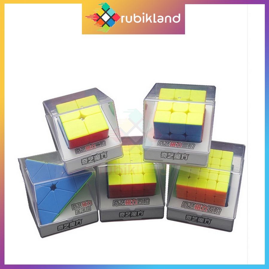 Rubik 4x4 Nam Châm QiYi MS Magnetic Stickerless Rubic 4 Tầng Đồ Chơi Trí Tuệ Trẻ Em