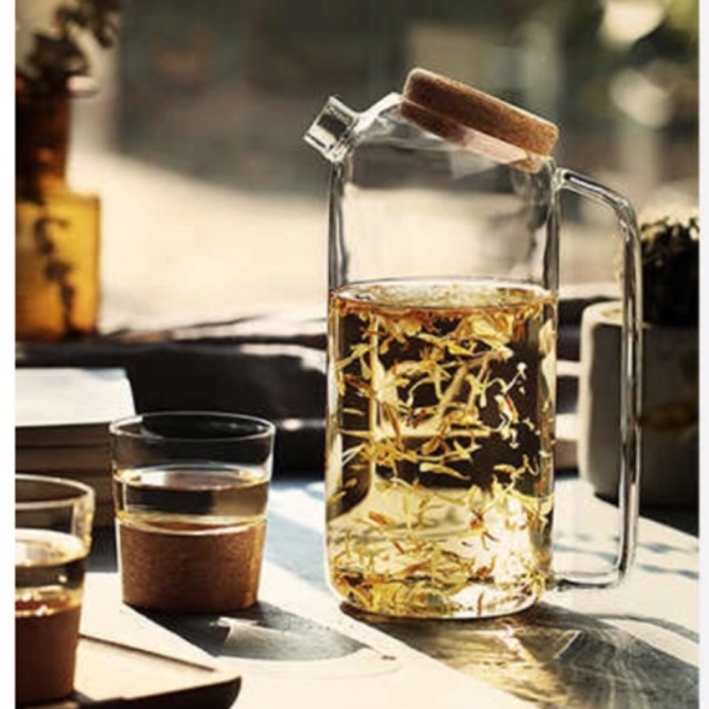 Bình nước thuỷ tinh dáng nghiêng 1,6l