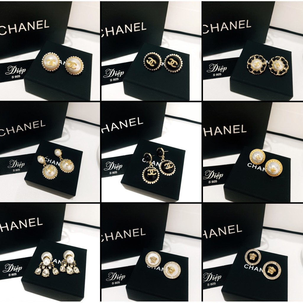 Bông tai Khuyên tai S925 Khuyên tai hãng