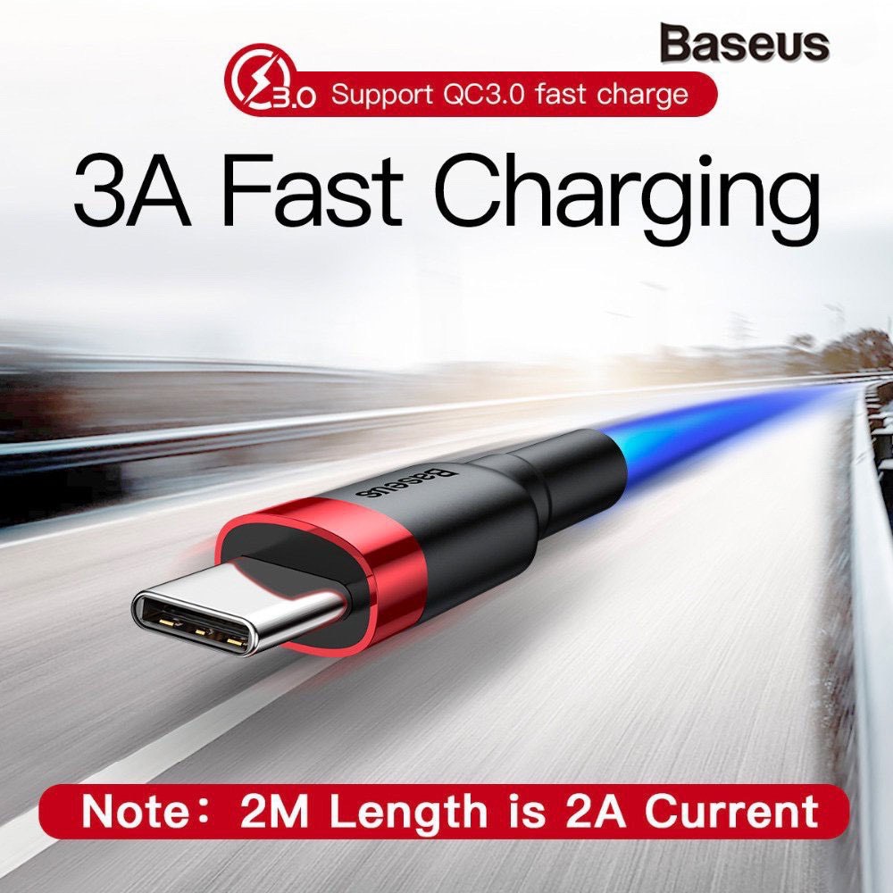 [BH 12 THÁNG] Cáp  dù sạc nhanh TYC   (Baseus Cafule TYC  2.4A CHÍNH HÃNG, Sạc nhanh, Siêu bền)