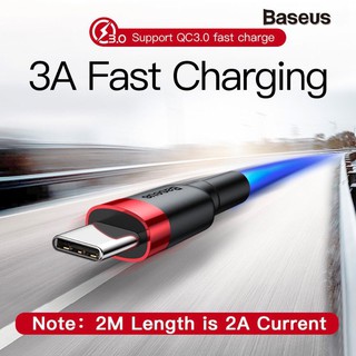 [Chính Hãng] Cáp sạc Baseus Cafule Type C (Sạc nhanh 3A) cho Samsung S8/S9/Note8/ Note9/Xiaomi/ Huawei/Oppo/Nokia