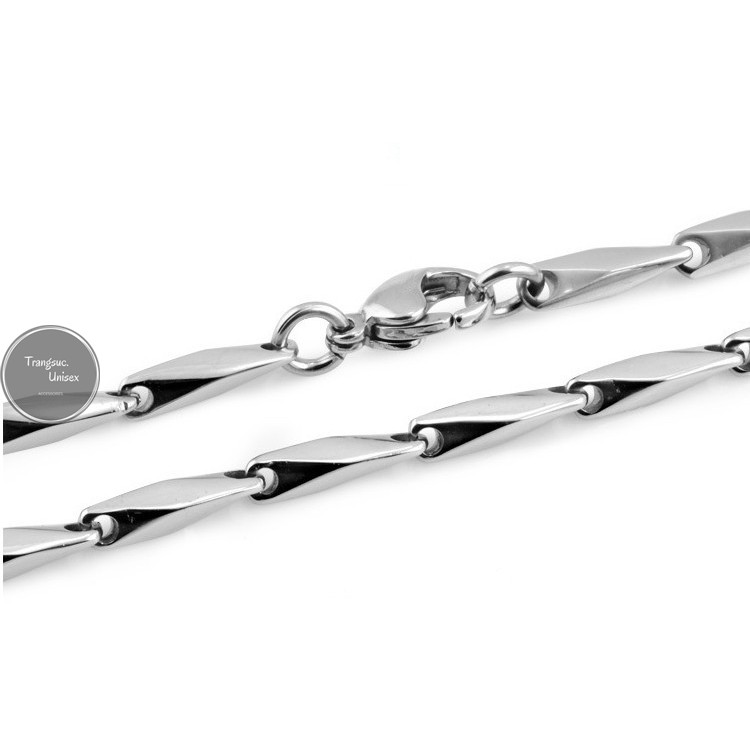 Dây chuyền nam INOX mẫu hoả tiễn không mặt - DN011