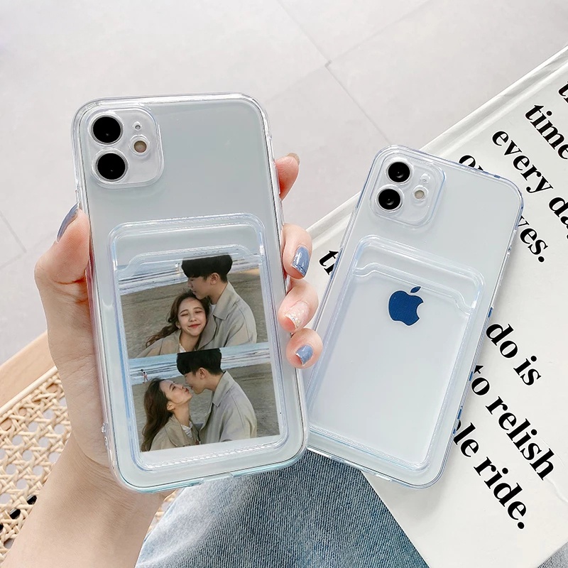 iPhone 13 Pro Max Ốp Điện Thoại Trong Suốt Có Ngăn Đựng Thẻ Cho Iphone 12 Pro MAX 8 Plus X XR XS 11 Pro MAX se2020 6 6s Plus | BigBuy360 - bigbuy360.vn