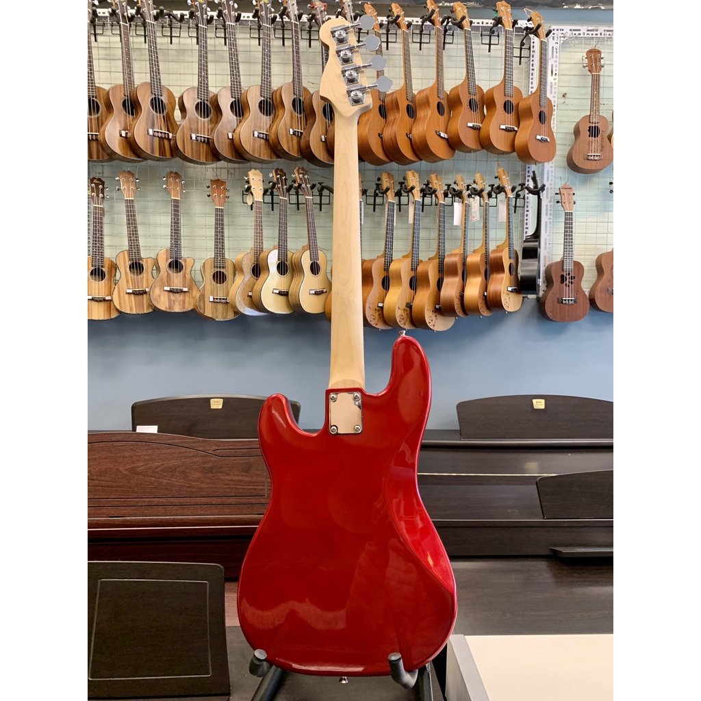 Đàn guitar bass hãng Deviser màu đỏ
