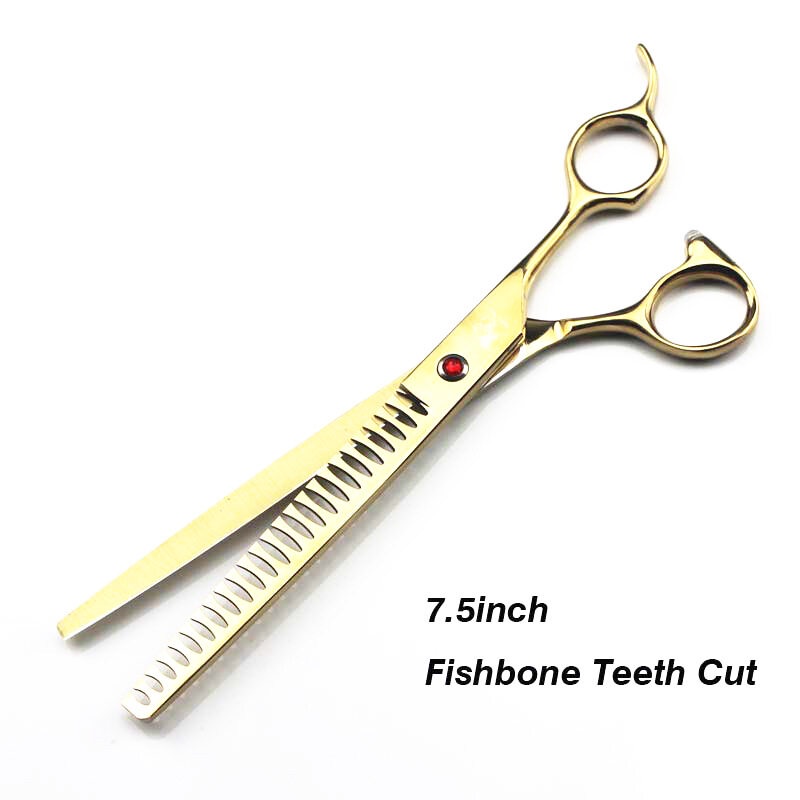 Bộ Kéo Cắt Tỉa Lông Thú Cưng Màu Vàng 8.0 Inch + 2 Túi 4 Dụng Cụ Cắt Tóc