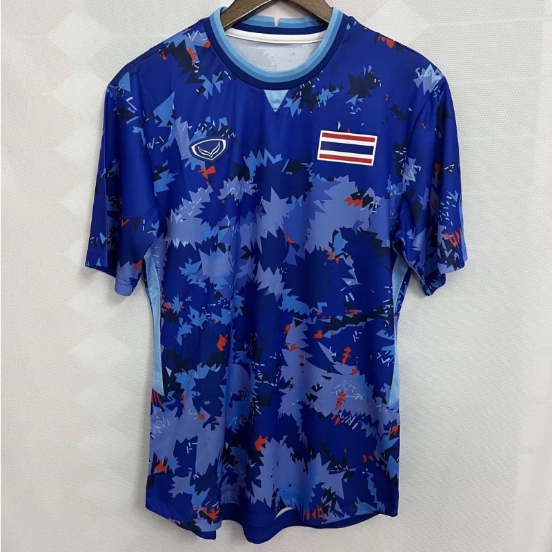 Áo Thun Thể Thao Tay Ngắn Màu Xanh Dương Size S-XXL 22-23