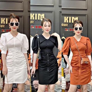 đầm sơ mi phối nhúng 105