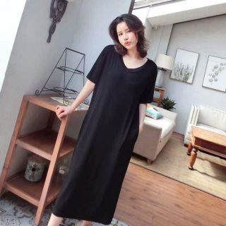 Váy bầu xuông, chất thun lạnh mát mịn, có túi, freesize 40-80kg, có co dãn [hàng xuất nhật siêu đẹp]