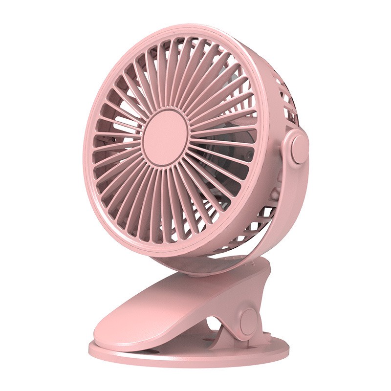 Quạt Mini Để Bàn- Quạt Tích Điện Kẹp Bàn, Cầm Tay, Xoay 720 Độ Tiện Ích