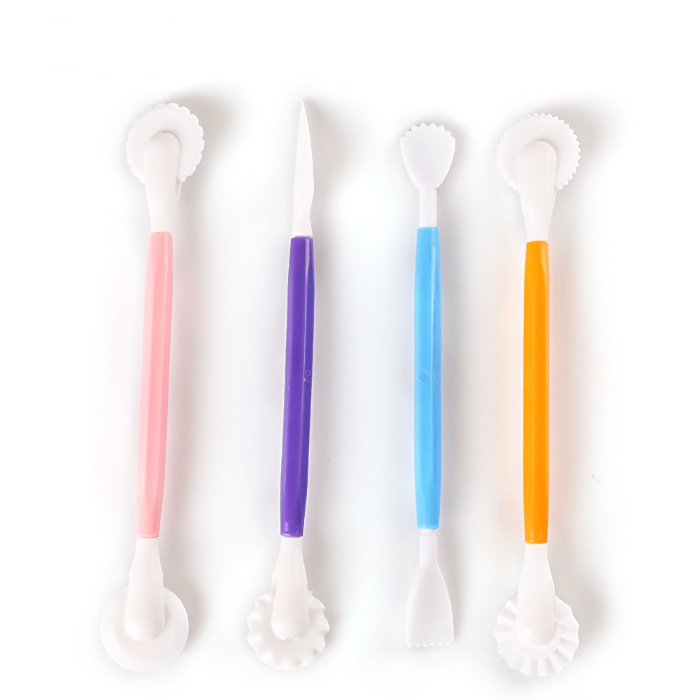Set 4 Dụng Cụ Tạo Hình Trang Trí Bánh Kem 8 Kiểu