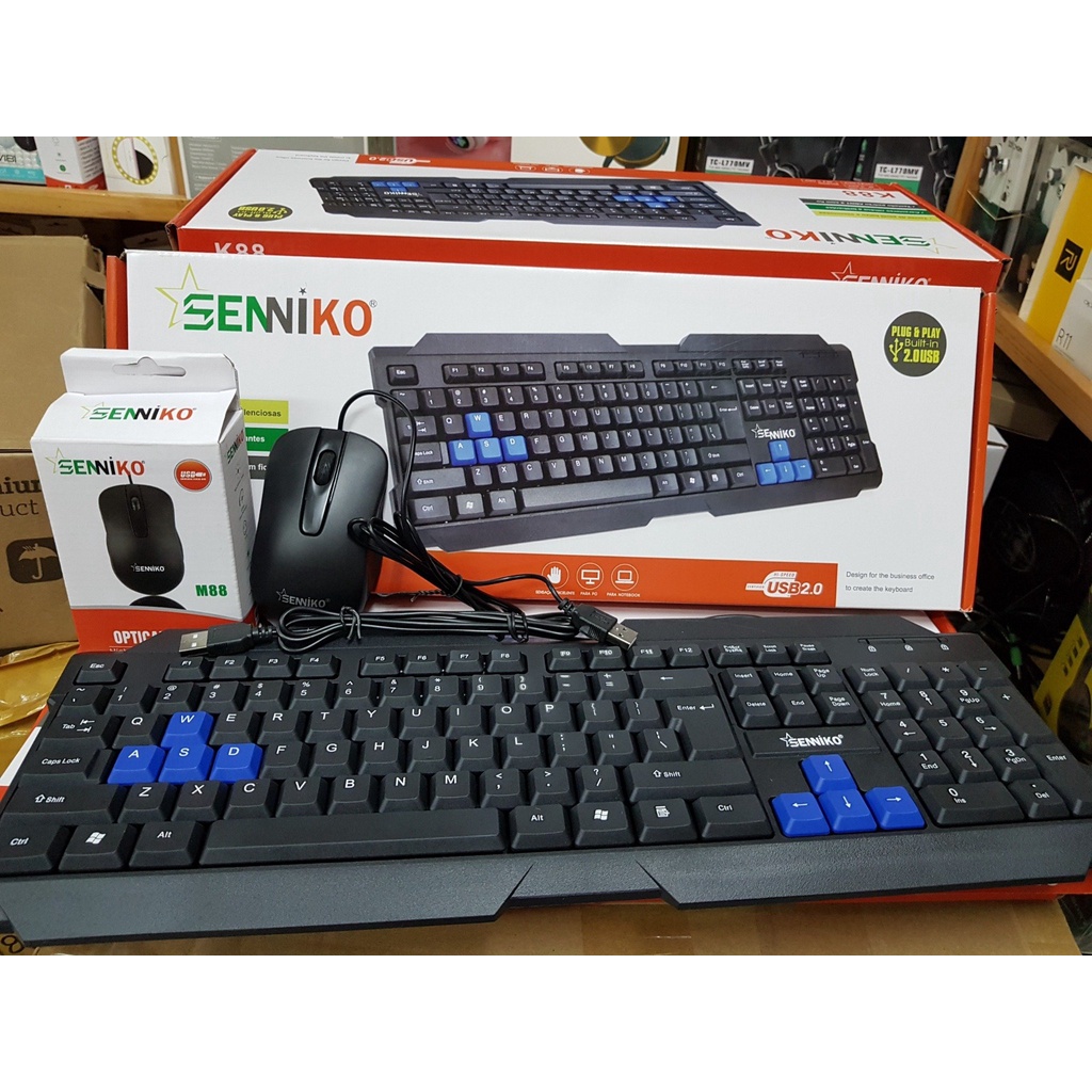Bộ Phím Chuột Văn Phòng Senniko K88 Siêu Bền ,Đẹp