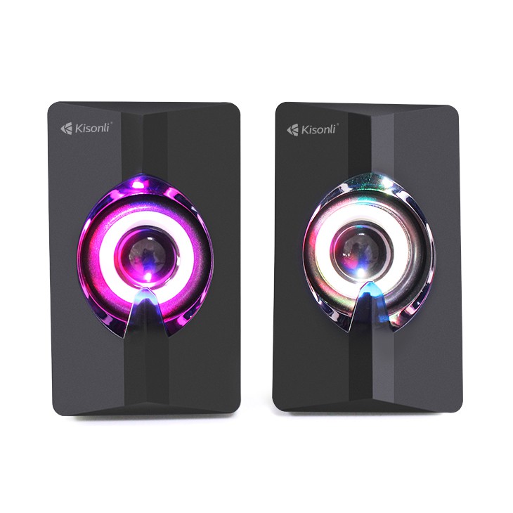 [Mã ELFLASH3 hoàn 10K xu đơn 20K] Loa 2.0 Kisonli L-2020 LED RGB