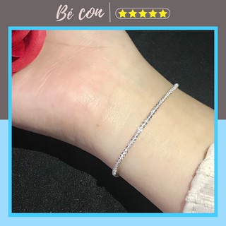  Vòng Tay Bạc Nữ 💝FREESHIP💝Lắc Tay Bạc Nữ Trơn Đơn Giản | vong tay bac