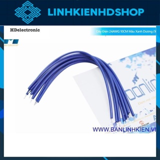 Dây Điện 24AWG 10CM Màu Xanh Dương (10c) zin