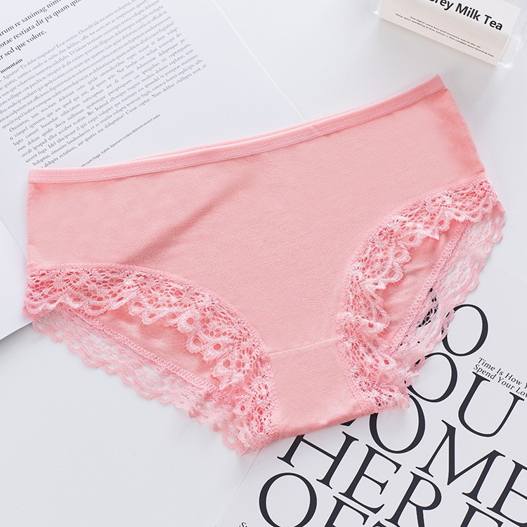 Quần Chíp Ren Cotton Chất Lượng Cao, Mềm Mịn Mát, Thoáng khí