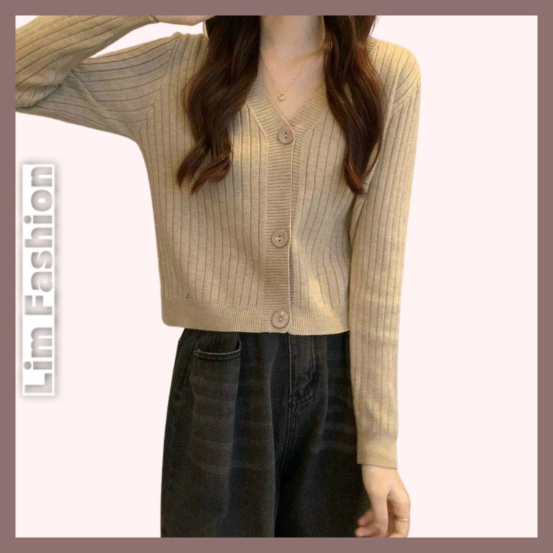 Áo Khoác Len Cardigan trơn 3 nút trơn nhiều màu, áo khoác thu đông chất len gân siêu mềm, co giãn tốt