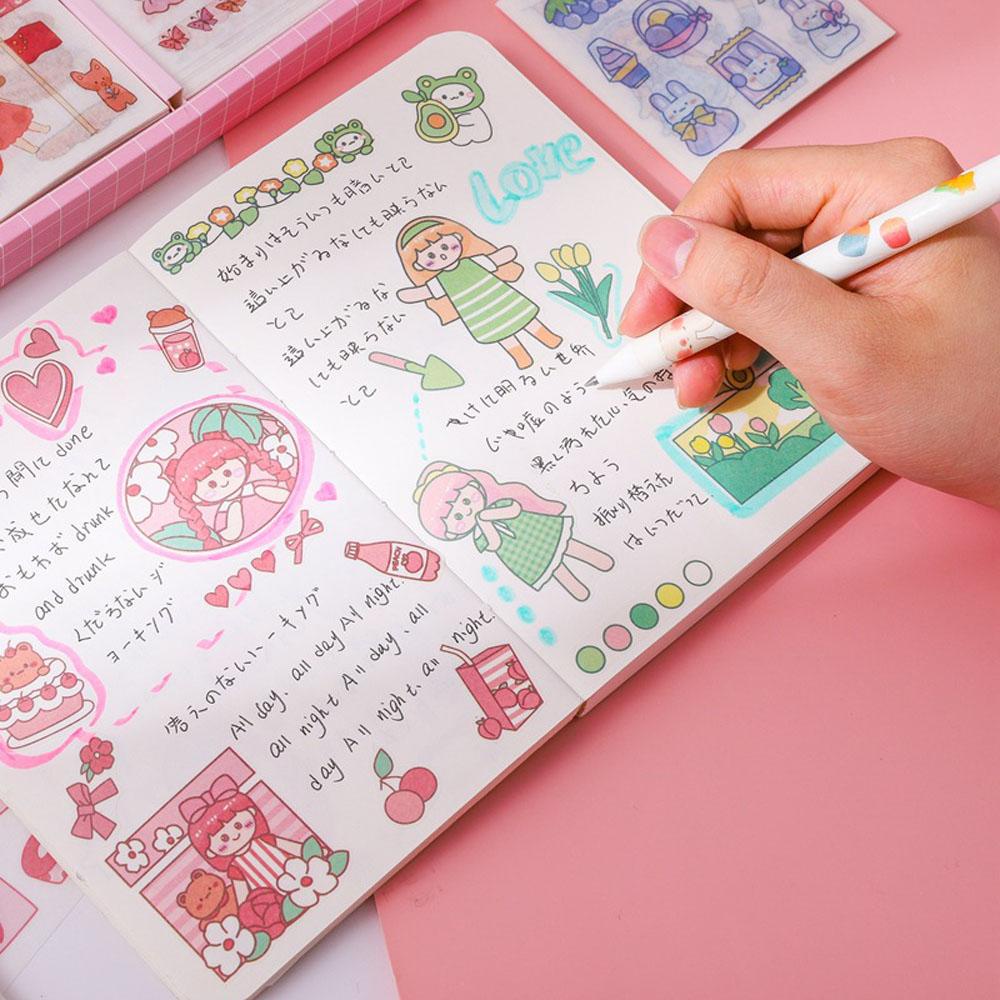 Hộp 100 Miếng Dán Chống Thấm Nước Hình Động Vật / Hoa / Thỏ / Gấu Dễ Thương Dùng Trang Trí