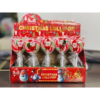 khay 30 chiếc kẹo mút mùa noel