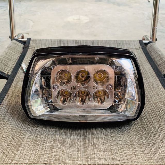 Bộ pha đèn led siêu sáng cho dream II - nguyên bộ choá + bóng + vành đèn