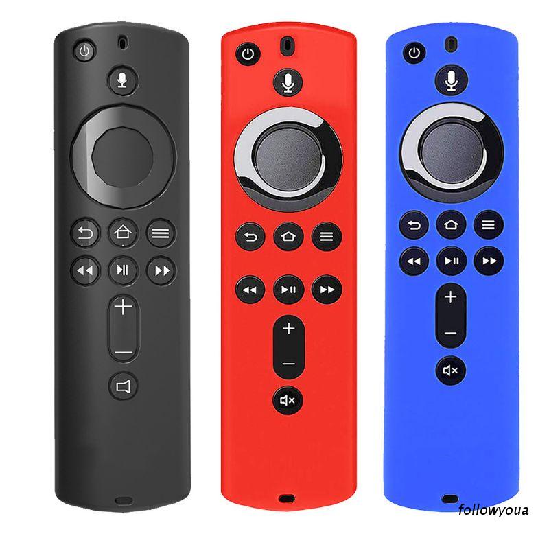Vỏ bọc silicon dẻo bảo vệ chống trầy xước màu trơn 5.9 Inch cho điều khiển từ xa 4K Amazon Fire TV Stick