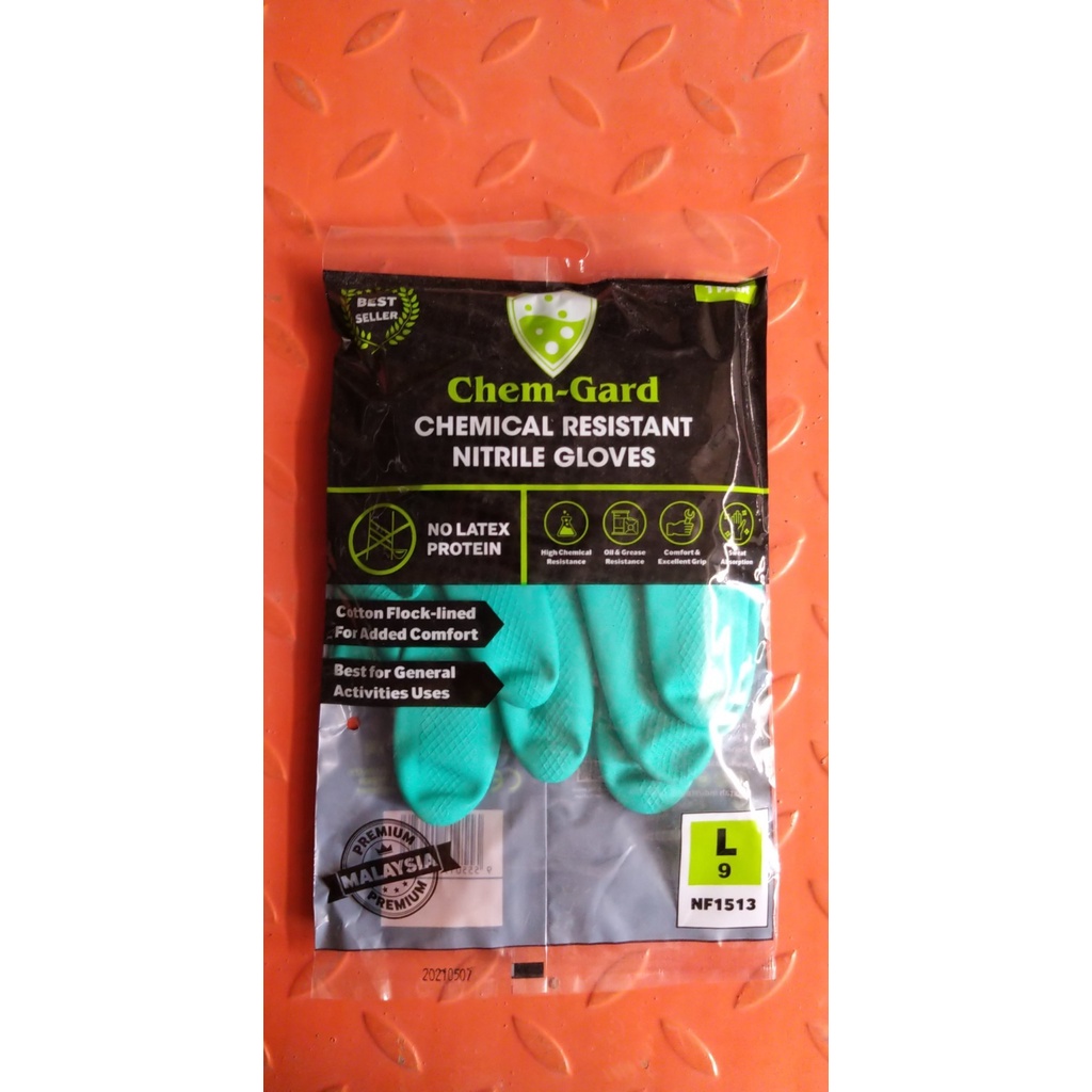 Găng tay cao su Malaysia Nitrle NF1513, găng tay chống hóa chất, chịu dầu, nhập khẩu chính hãng