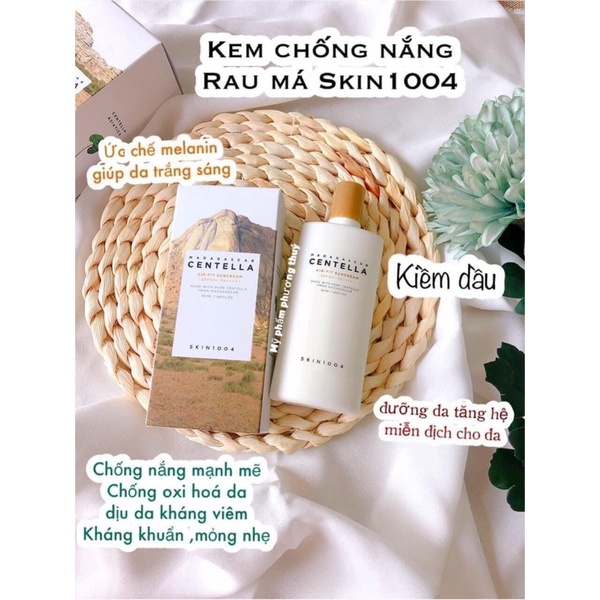 𝐌𝐎̛́𝐈 𝐕𝐄̂̀Kem Chống Nắng Skin1004 Madagascar Centella Air-fit Suncream Plus SPF50+ dung tích 50ml