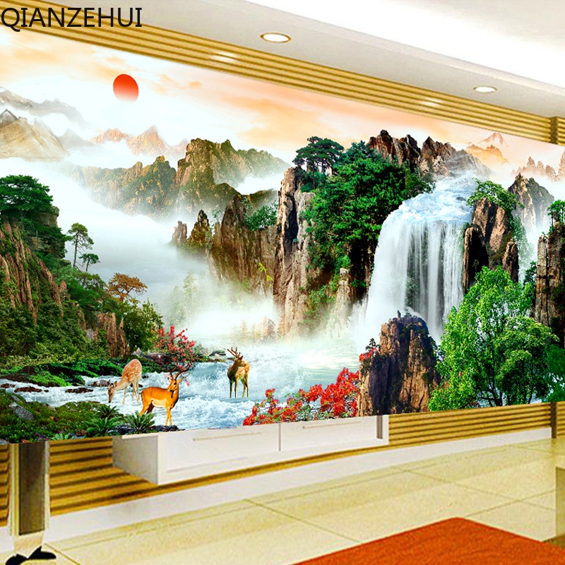 Bộ Dụng Cụ Thêu Tranh Chữ Thập 11ct diy Bằng cotton Không Cần Khoan