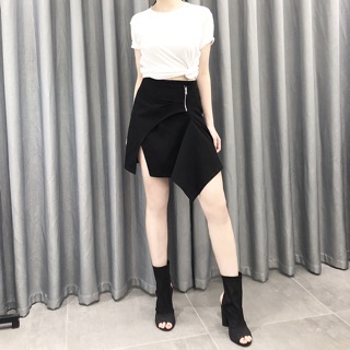 Chân váy bèo xẻ thiết kế