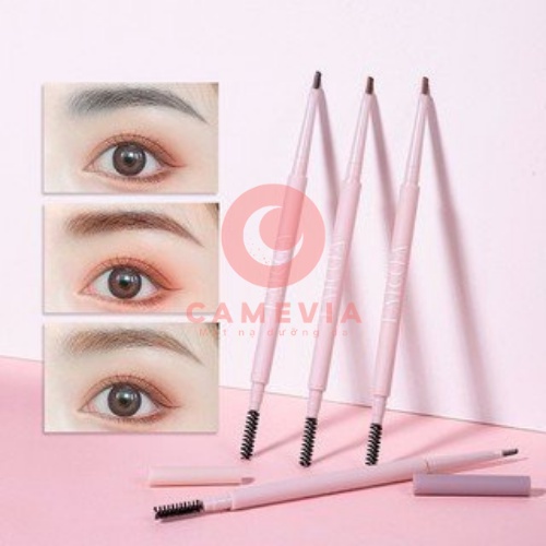 Chì Kẻ Mày Hàn Quốc Vỏ Hồng 2 Đầu Siêu Mịn Không Thấm Nước Lâu Trôi Lameila Innisfree Eyebrown Km14 Camevia | BigBuy360 - bigbuy360.vn
