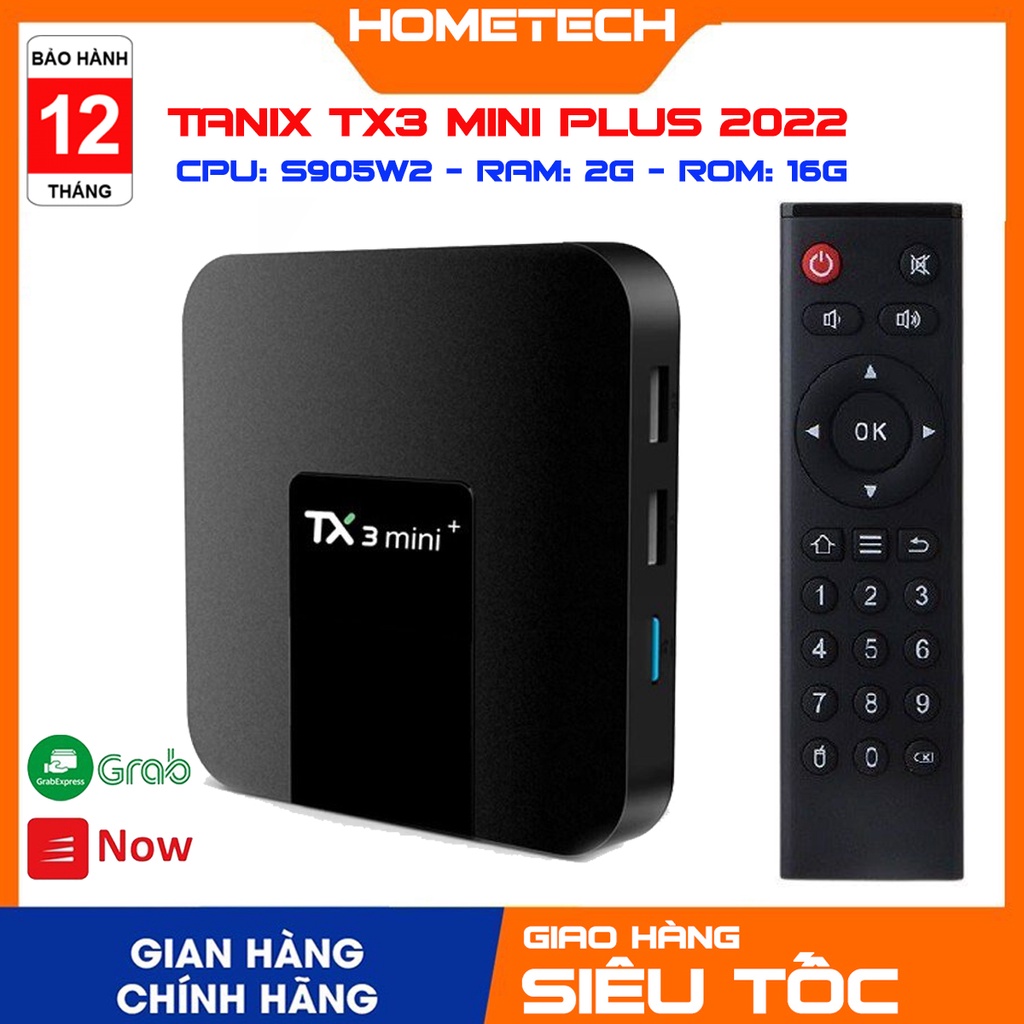 Android tivi box TX3 mini Plus 2022 Android ATV 11 Ram 2G, bộ nhớ trong 16G CPU Amlogic S902W2, USB 3.0