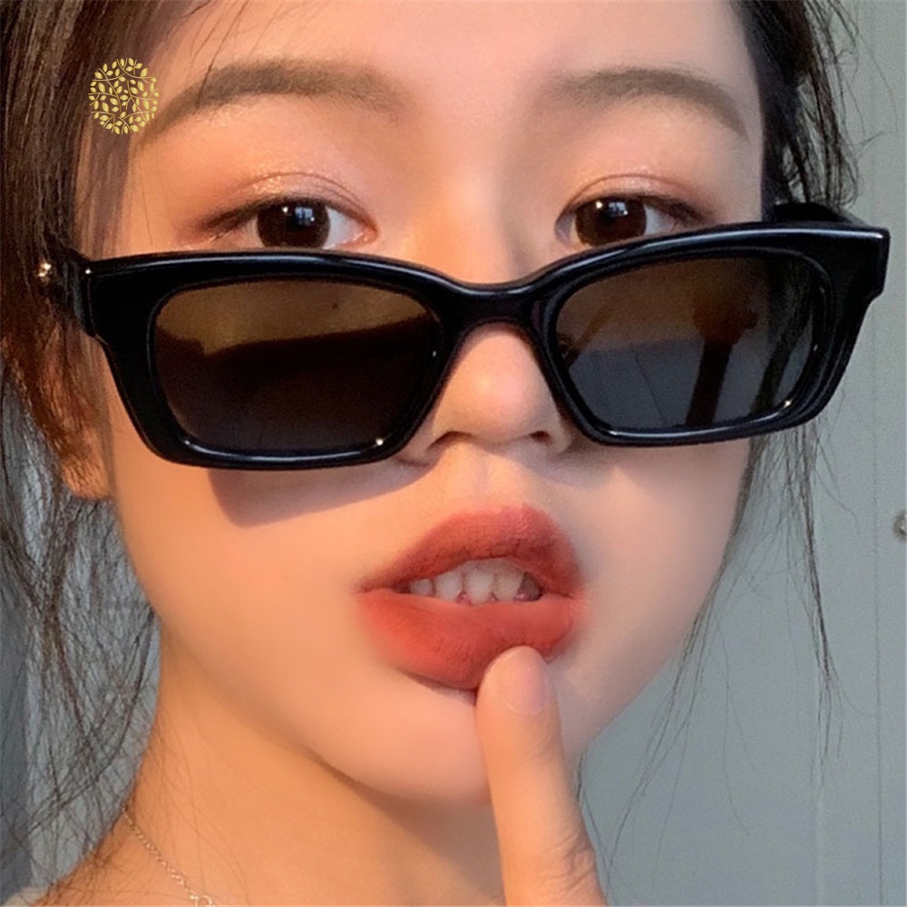 Kính Mát Kacamata Bingkai Persegi Baru Phong Cách Retro Hàn Quốc