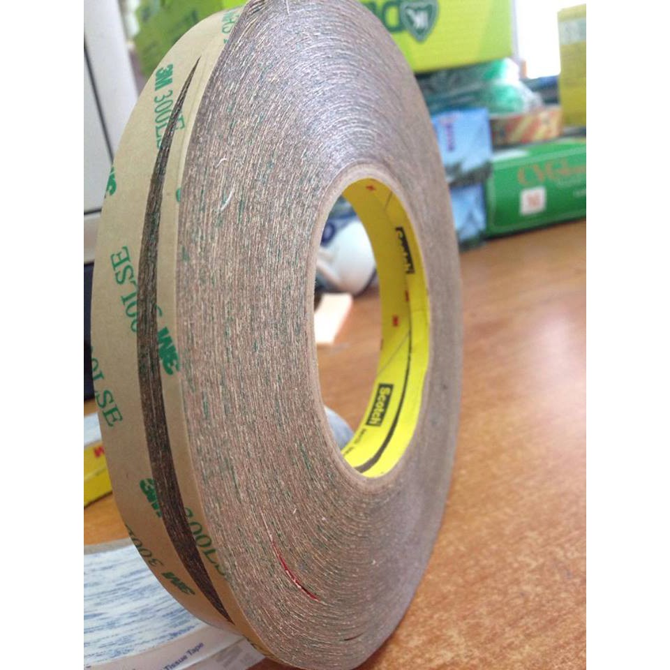 Băng Keo 2 mặt 3M 93015 dán cảm ứng dính cao chịu nhiệt 6mmx55m ducthanhauto