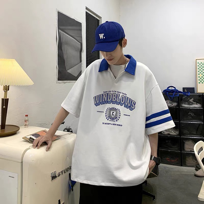 Áo Thun Nam Nữ Polo Chữ WInd Cổ Bẻ Dày Mịn Thoáng Mát Thiết Kế Thời Trang Kiểu Dáng Năng Động Trẻ Trung