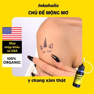 [Chủ đề Mộng Mơ] ✨ Hình xăm tạm thời Inkaholic 15 ngày, mini tattoo chống nước với hàng trăm thiết kế tự lựa chọn