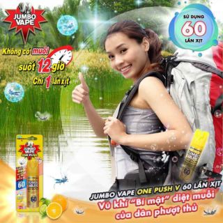 Bình xịt muỗi jumbo one push onepush 60 lần