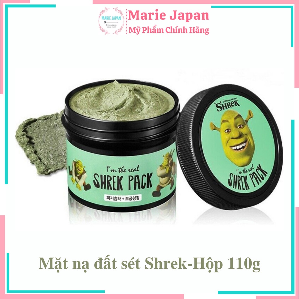 Mặt nạ tươi đất sét bạc hà I'm The Real Shrek Pack cho da dầu mụn sạch bã nhờn đẩy mụn ẩn 110g