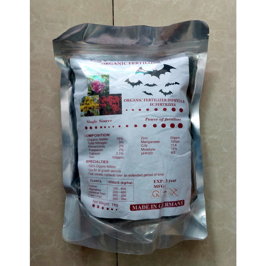 Phân dơi nguyên chất gói 1000gr