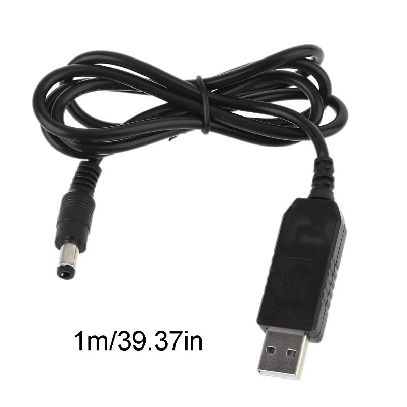 KOK QC3.0 USB to 12V 1.5A 5.5x2.1mm Step Up Line Converter Cable for WiFi Router LED