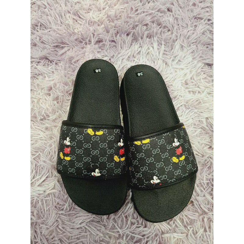 Dép Nam in hình chuột hót trend#Micky đen#Micky nâu