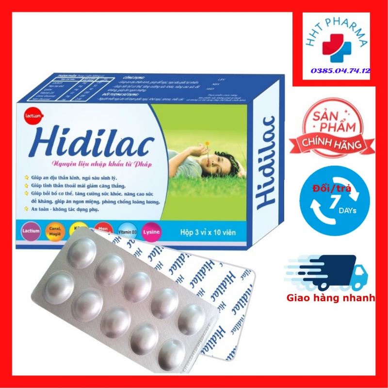 Hidilac viên - Cải thiện giấc ngủ, tăng cường sức khỏe cơ thể